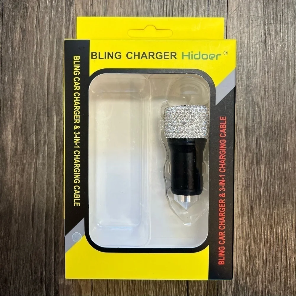 NWT Bling Car Charger Black